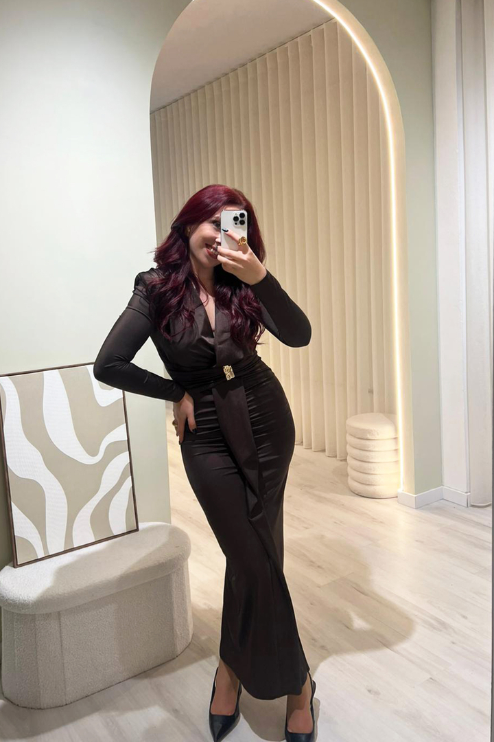 Vestido Allure Castanho