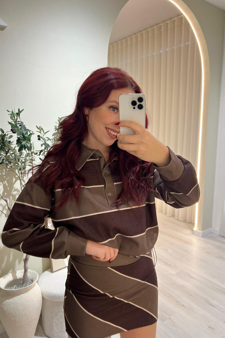 Conjunto Polo e Saia-Calção