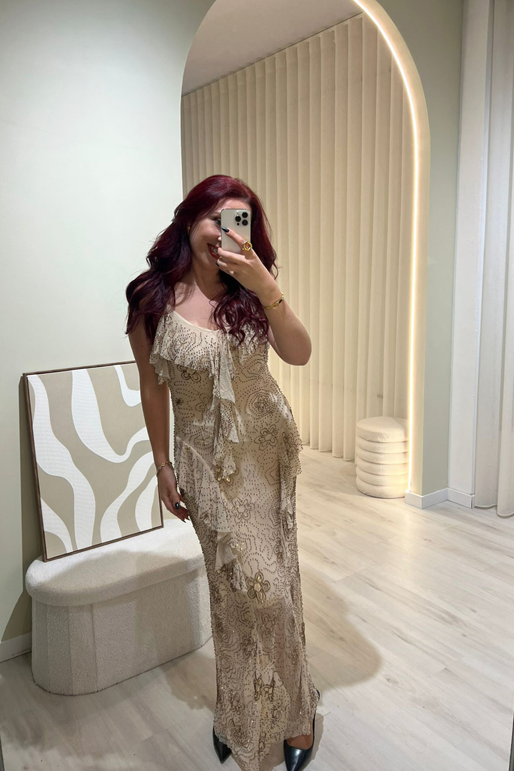 Vestido Velvet Pérola