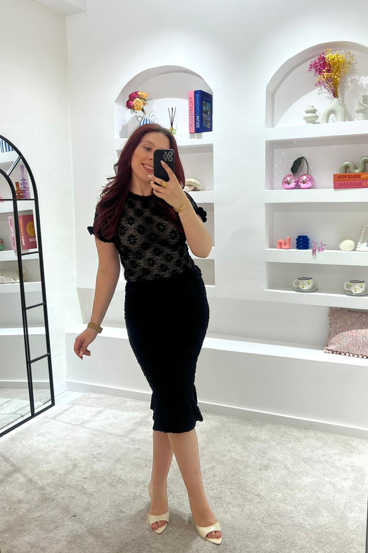 Conjunto Crochet Preto