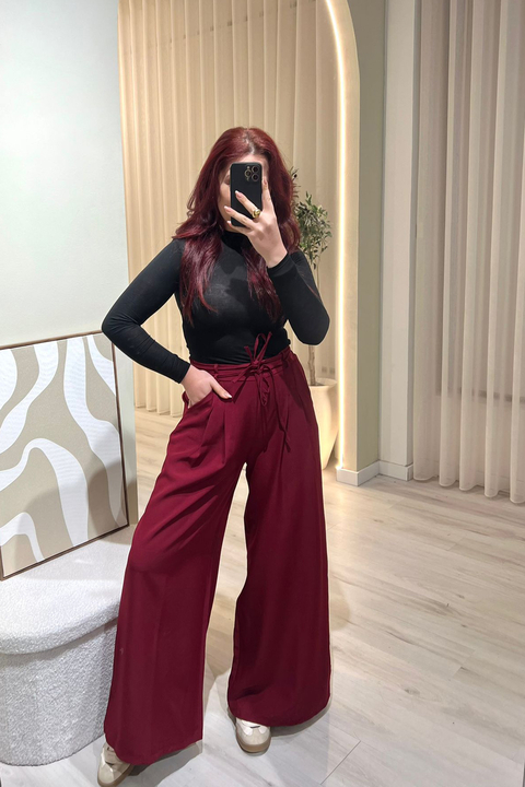 Pantalonas Safira Bordeaux