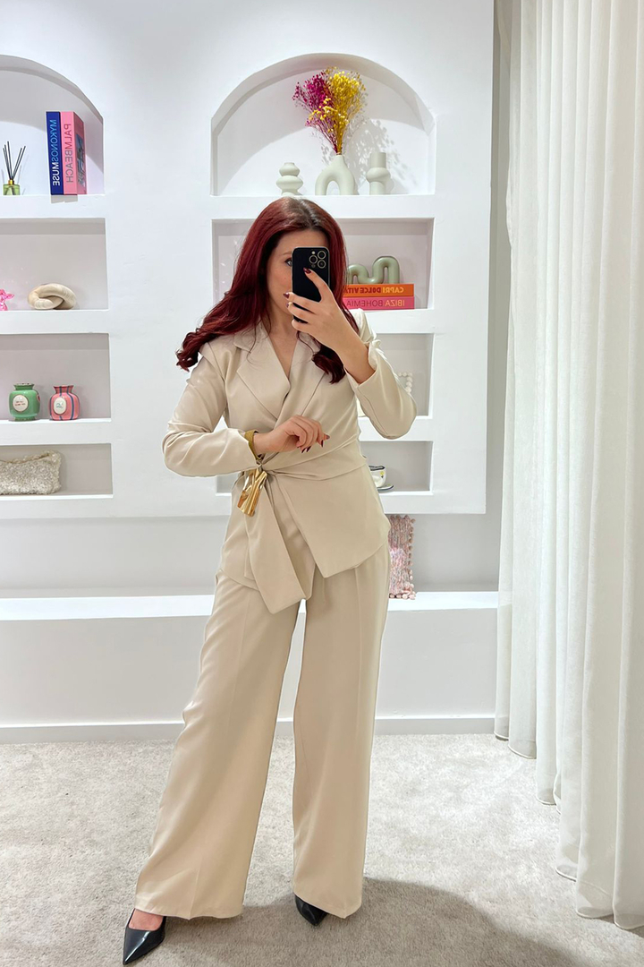 Conjunto Gloria Bege