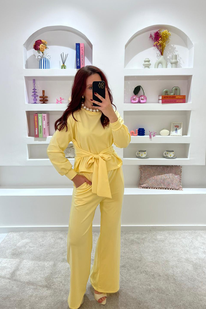 Conjunto Laçarote Amarelo