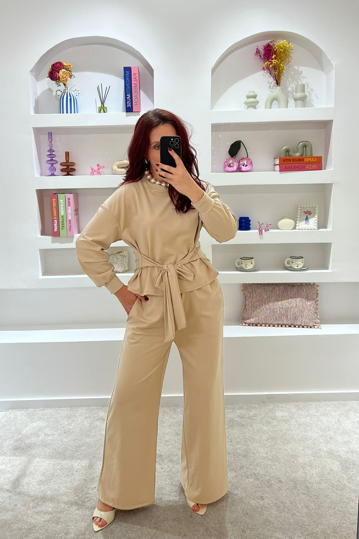 Conjunto Laçarote Bege