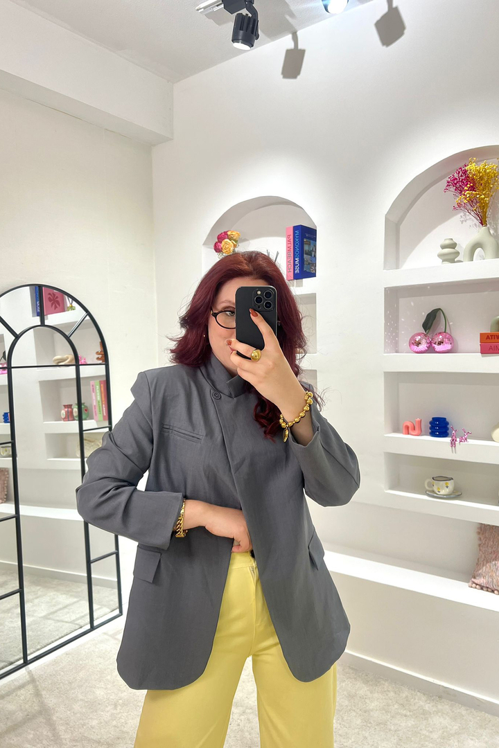 Blazer Inspiração ZARA Cinza