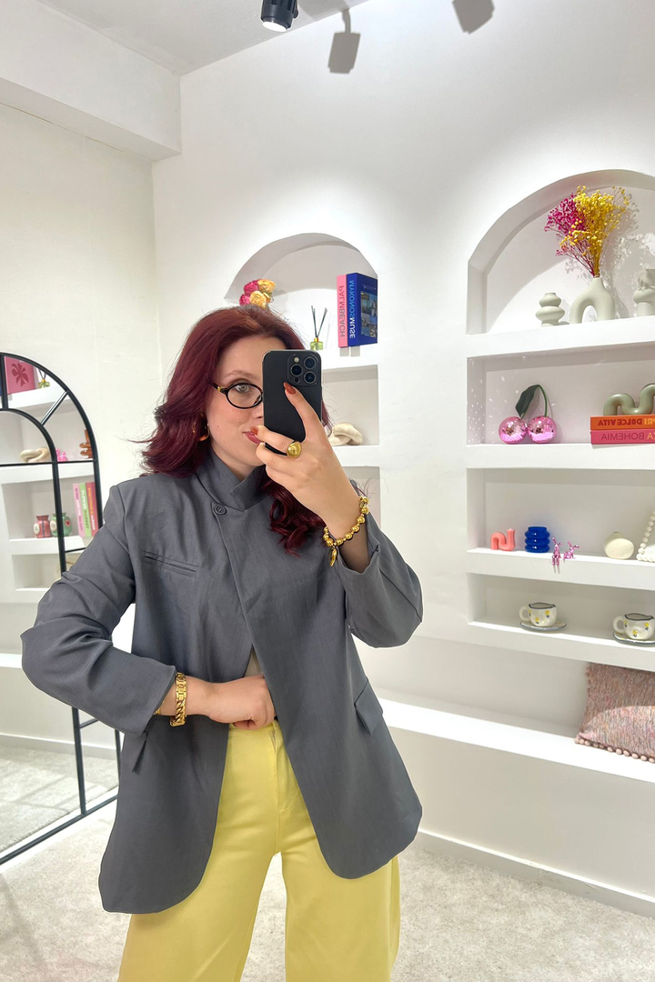 Blazer Inspiração ZARA Cinza