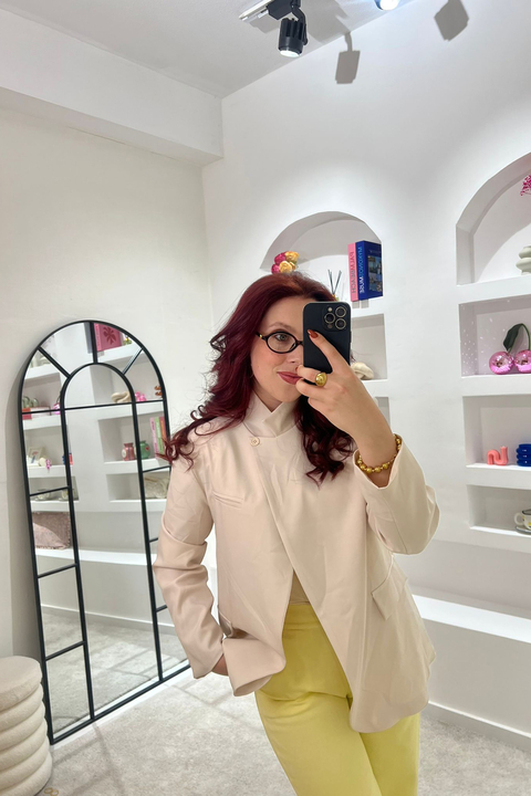 Blazer Inspiração ZARA Bege
