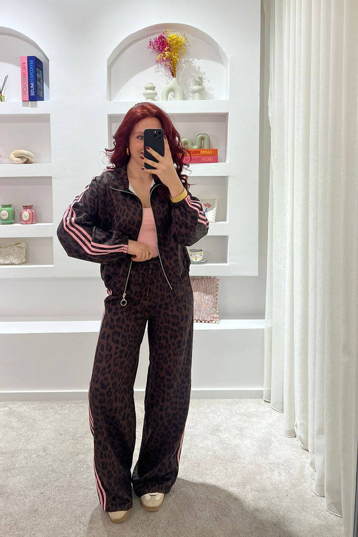 Conjunto Animal Print Inspiração Rosa