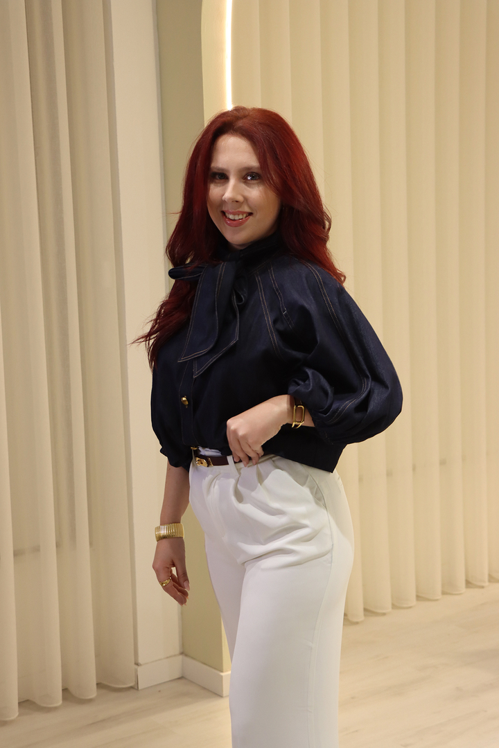 Calças Alfaitaria Drôle de Copin Pérola