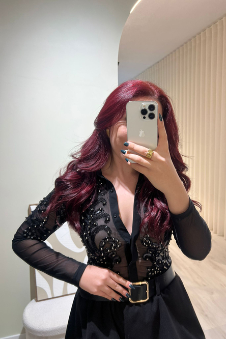 Body Preto com Pedrarias