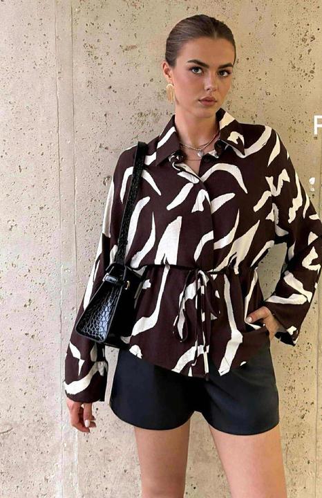 Blusa Zebra Castanha