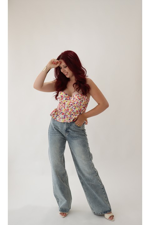 Calças Jeans Brilhos