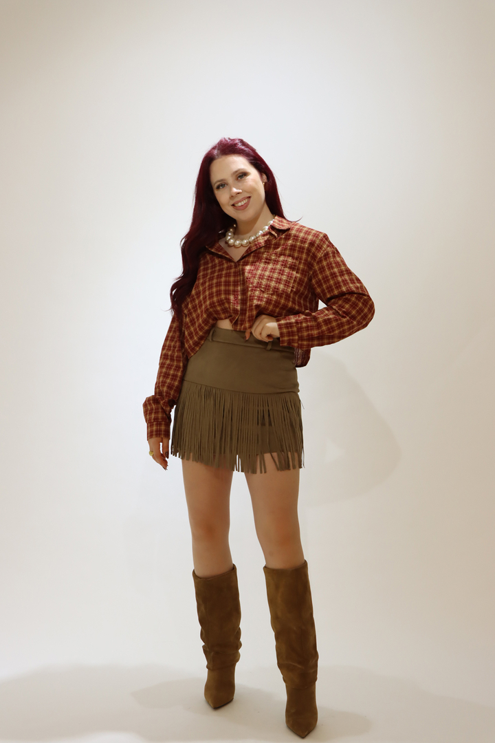 Saia/Calção Camurça