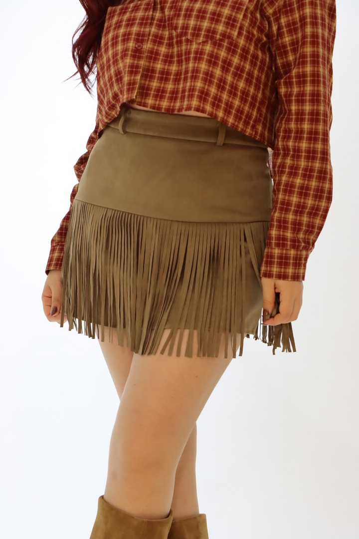 Saia/Calção Camurça