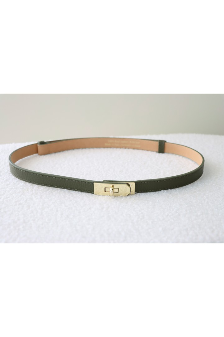 Cinto Inspiração Hermès (Verde Caqui)