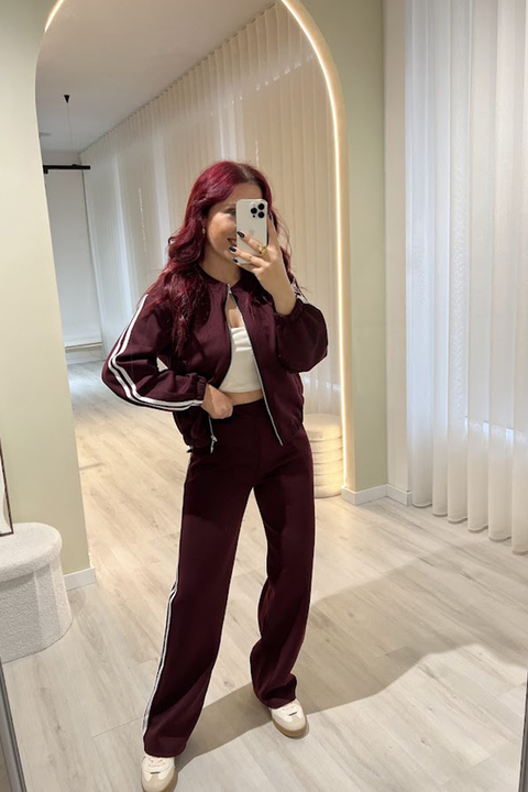 Conjunto Comfy Bordeaux