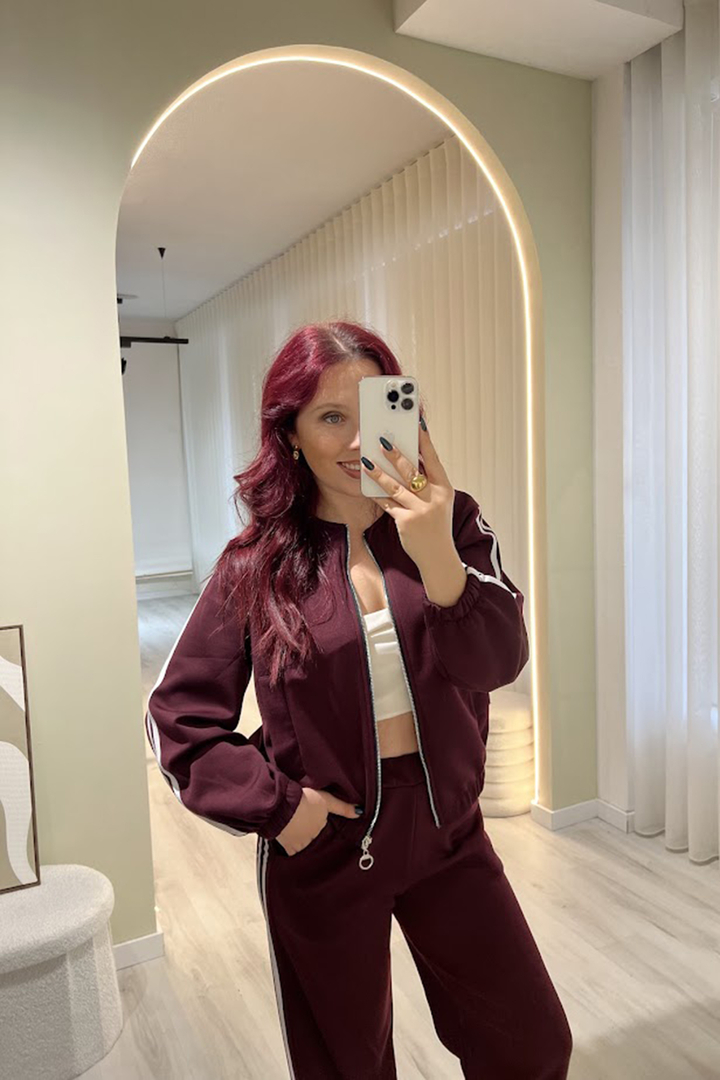 Conjunto Comfy Bordeaux